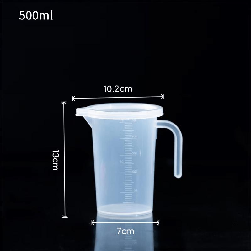 MDNG Plastic Measuring Cups with Scale and Lid