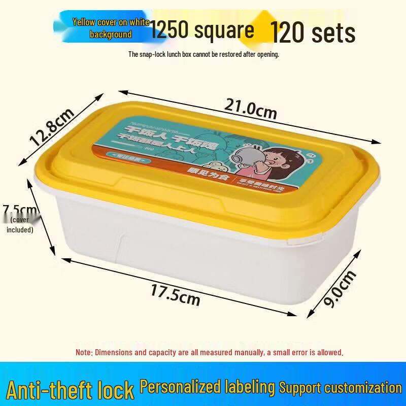 Disposable Rectangular Paper Lunch Box