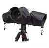 Mjukt Svart Vattentätt Kameraregnskydd för DSLR SLR-kameror Nylon med Justerbara Ärmar Tydligt Visningsfönster Design