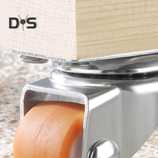 Roți pentru mobilier de 0,5 inci Roti universale cu placă pivotantă mică pentru cărucioare Mobilier Pat pentru copii Dulap de bucătărie Masă