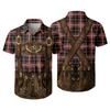Men’s Short Sleeve Button Down Shirt with Vintage Festival Print Casual Relaxed Fit Top for Party and Daily Wear