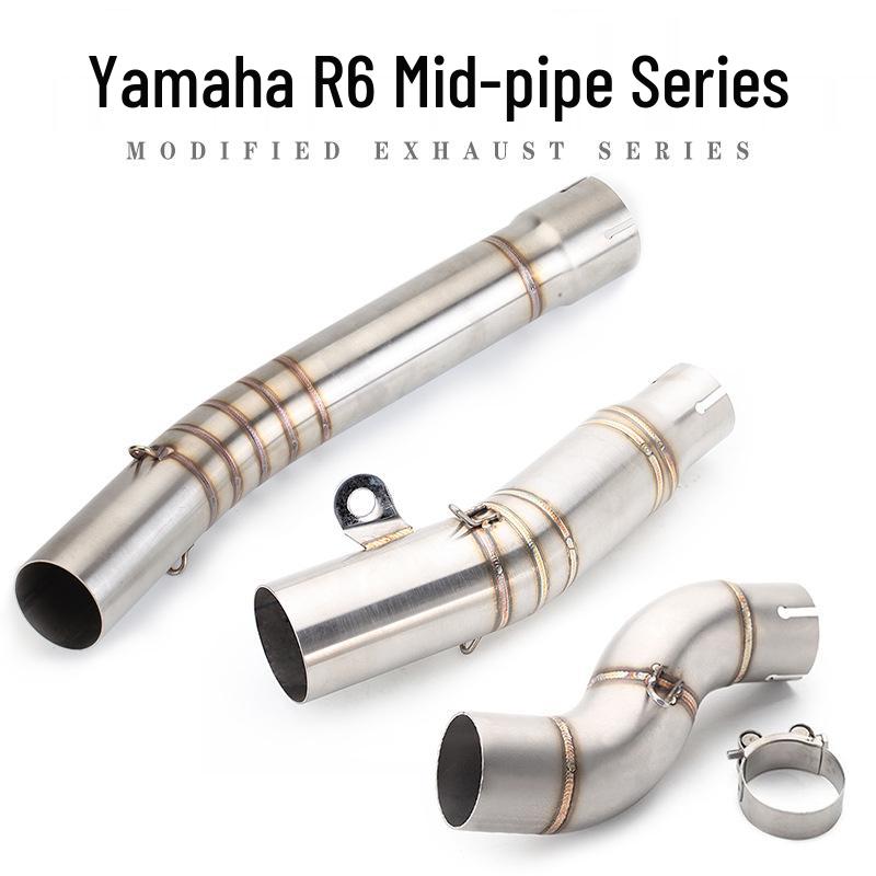 Yamaha YZF-R6 Mid-section Exhaust Pipe for Modified Motorcycles (Fits 98-05, 06-18 Models)