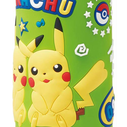 Skater Children's Stainless Steel Water Bottle, Direct Drinking, 480ml, Pokemon Pikachu, Child-friendly Lightweight Type, For Boys, Cold Storage Only,