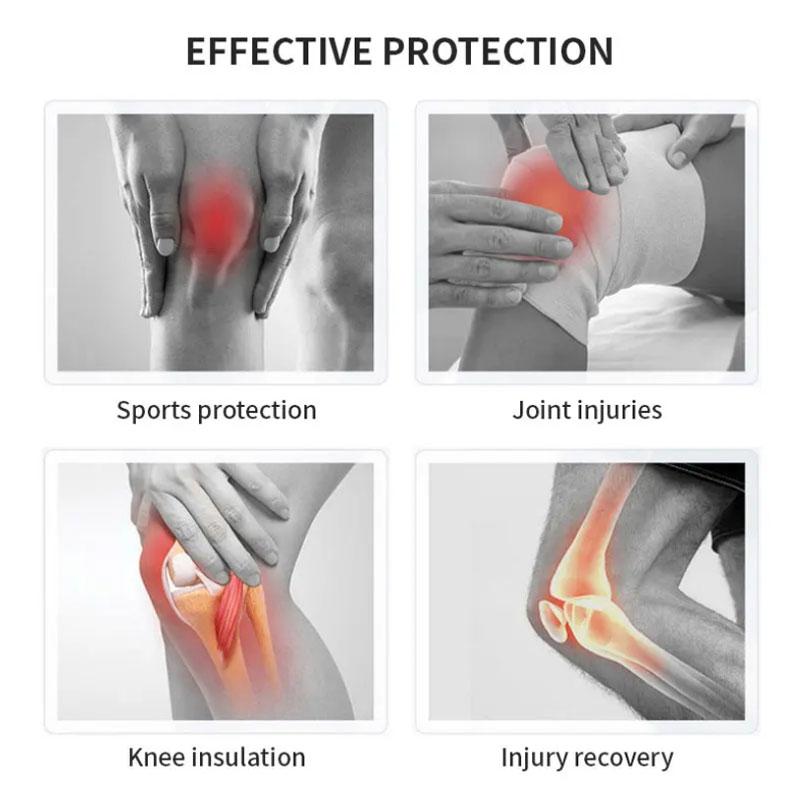 1 Pair Protective Knee Pads Thicken Protection Sports Elastic Anti Collision Pads Fitness Basketball Volleyball Knee Protector