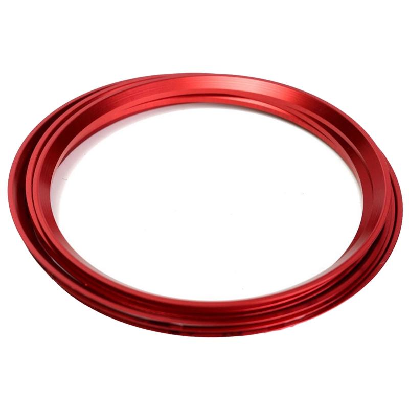 5 Stuks Rode Luchtuitlaat Ring Sierstrip Voor Benz A Klasse A200 A180 A220 W176