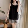 Summer Solid Pajamas Set with Chest Pad for Women Homewear Sexy Loose Tank Tops and Shorts 2 Pieces Short Pyjamas Girl Sleepwear
