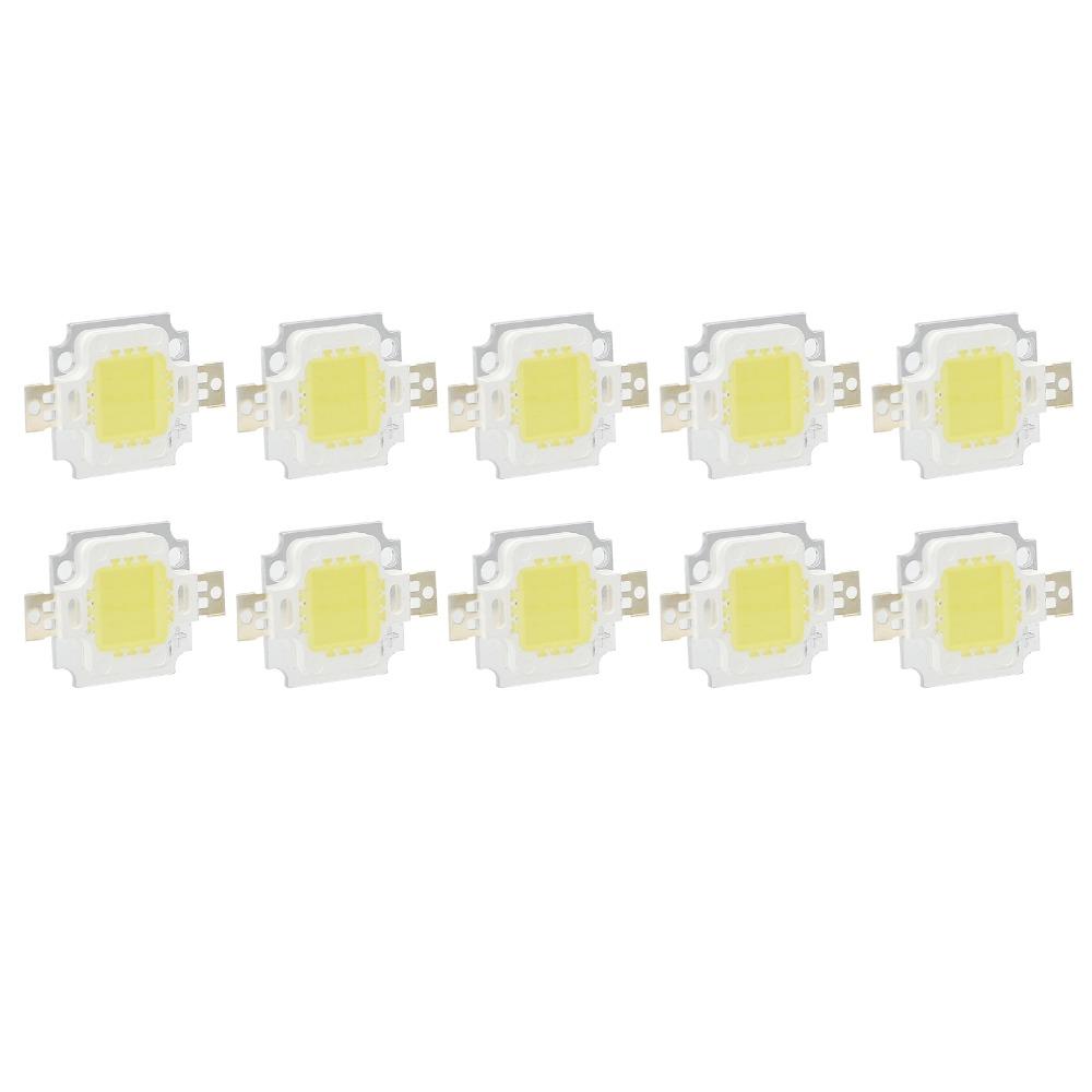 10PCS 6500K COB Light Source 12V High Power LED Chip Easy LED Chip Bulb Lamp Flood Light