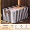 Washable Cationic Fabric Iron Frame Storage Box with Handles, Foldable Design