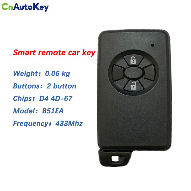 CN007188 FCC B51EA For Toyota Corolla Auris Rav4 Yaris 2006+ 433Mhz Smart Key 0780 PCB P1 94 4D-67 89904-52071 No