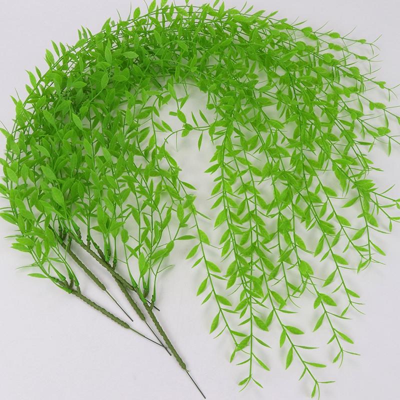 Simulation Green Leaf Diy Decoration Classic Rattan Home Willow Vine Plants