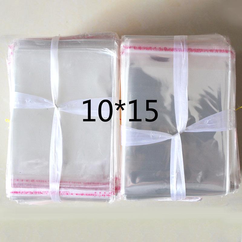 Transparent OPP Self-Adhesive Plastic Bags with Sealing Strip - Printable Self-Sealing Packaging Bags 0.05mm 6*8