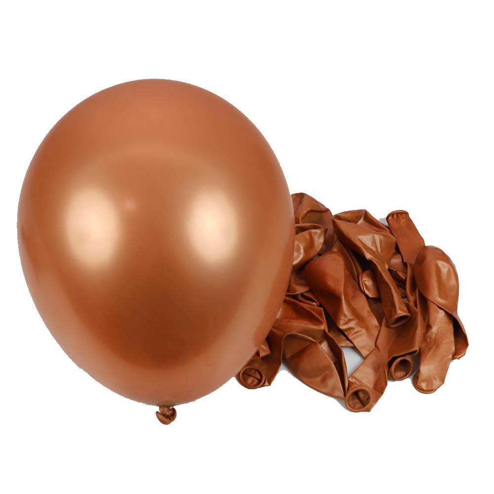 Ballons d'Anniversaire Métalliques 12 Pouces 10/20/30/50 Pcs Ballons en Latex Métal Chrome pour Anniversaire Mariage Baby Shower Décoration Globos Hélium