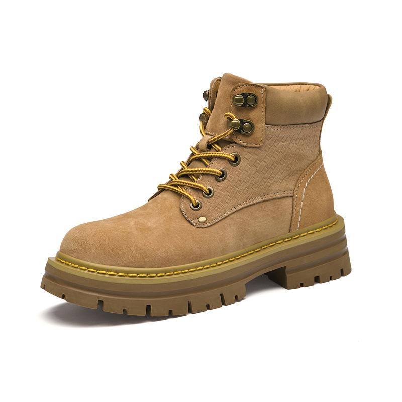 

Ботинки из кожи первого слоя мужские зимние большого размера ботинки Мартин мужские для активного отдыха обувь с высоким верхом мужские ботинки цвета ревеня рабочие мужские ботинки 37