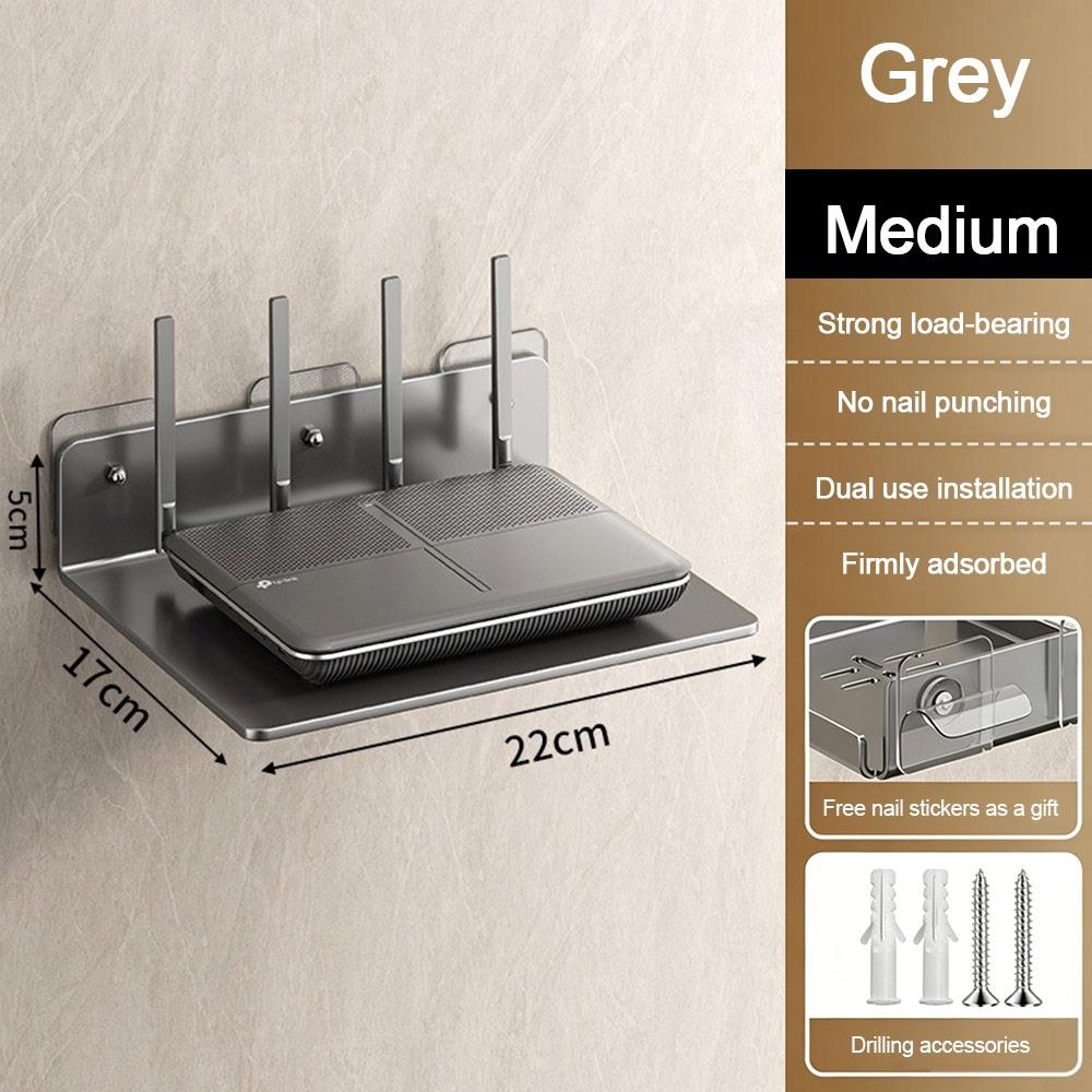 Space Saving Projector Rack Stainless Steel WiFi Router Shelf Living Room
