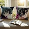 S-Sakaki Momo Anime Pillow Case Sofa and Living Room Decorative Cushion Covers Dust-proof and Mite-proof Invisible Zipper