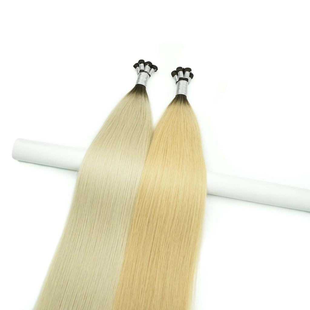Ready to Ship Genius Remy Russian Hair Extensions Cuticle Aligned No Tangle Machine Double Weft Soft Comfortable Hair