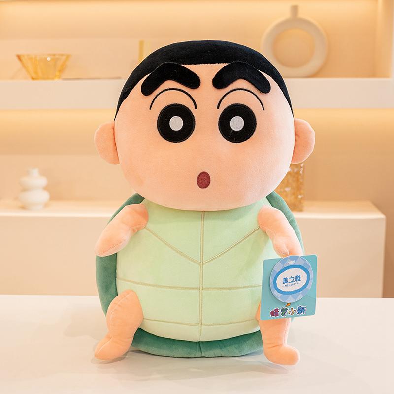 Crayon Shin-chan Plush Toy Cartoon Stuffed Anime Plushies Crayon Shin-chan Turn Into Turtle Penguin Doll Pillow Gifts