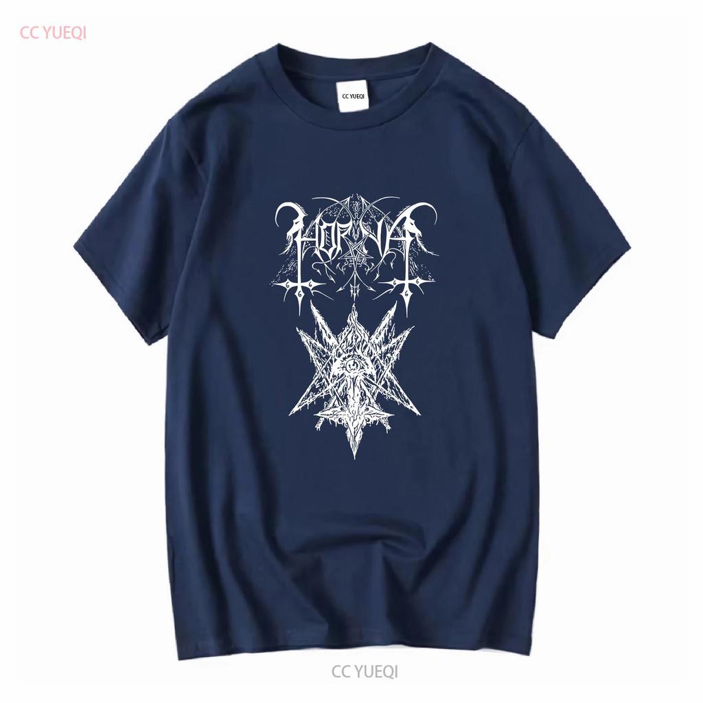Horna Symbol T Shirt Cotton Black All Size S To 5xl Pm1608 Vintage Washed Unisex Top For Everyday Wear Stretched