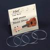 Ukulele String Clear Nylon 3 Full Set 5 Pieces Ukulele Guitar Pick and 1 Piece Green Cleaning Cloth