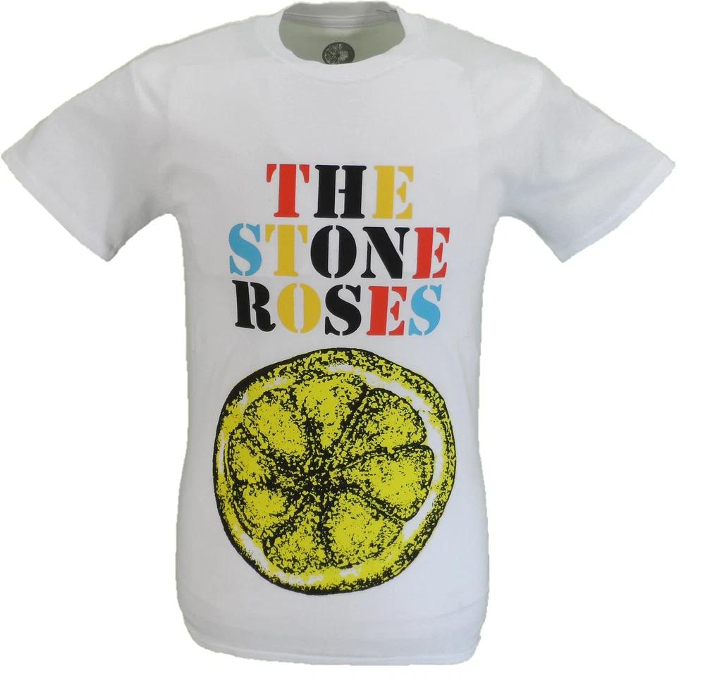 Unisexs Official Licensed The Stone Roses Lemon Logo Shirt S