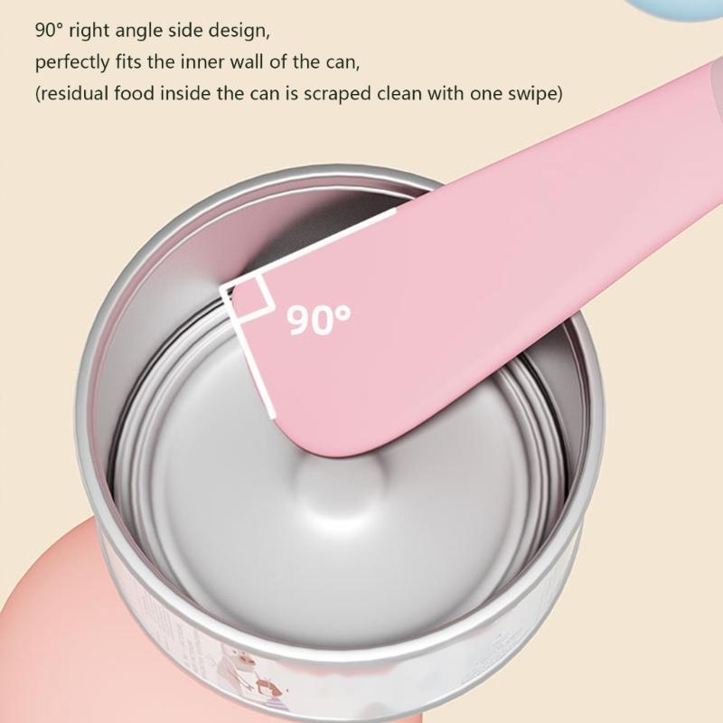 Multipurpose Pet Can Opener with Long Handle Cats Food Scrapers Tool For Deep Jars And Mess Without Feeding