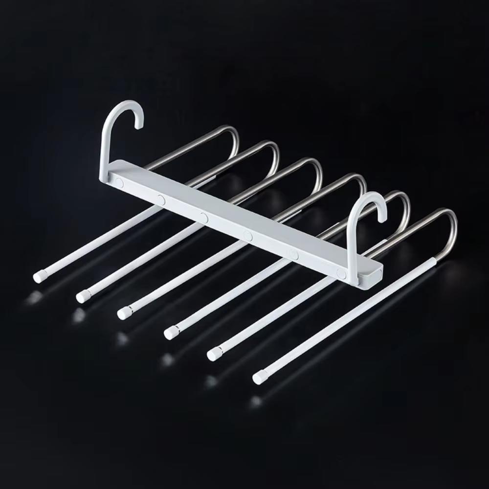 

Складная вешалка для брюк Многофункциональная многослойная вешалка для брюк Бытовая магия Бесшовная вешалка для брюк Хранение магии