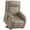VidaXL Electric Massage Recliner Armchair Cappuccino Faux Leather 3205177