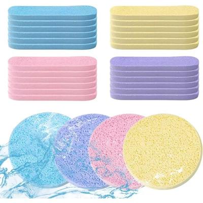 12PCS/Set Compressed Cosmetic Puff Skin Care Facial Cleansing Sponge Puffs Cleaning Sponge  Women