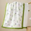 110x110cm High Density Pure Cotton Six-Layer Gauze Baby Bath Towel and Toddler Blanket