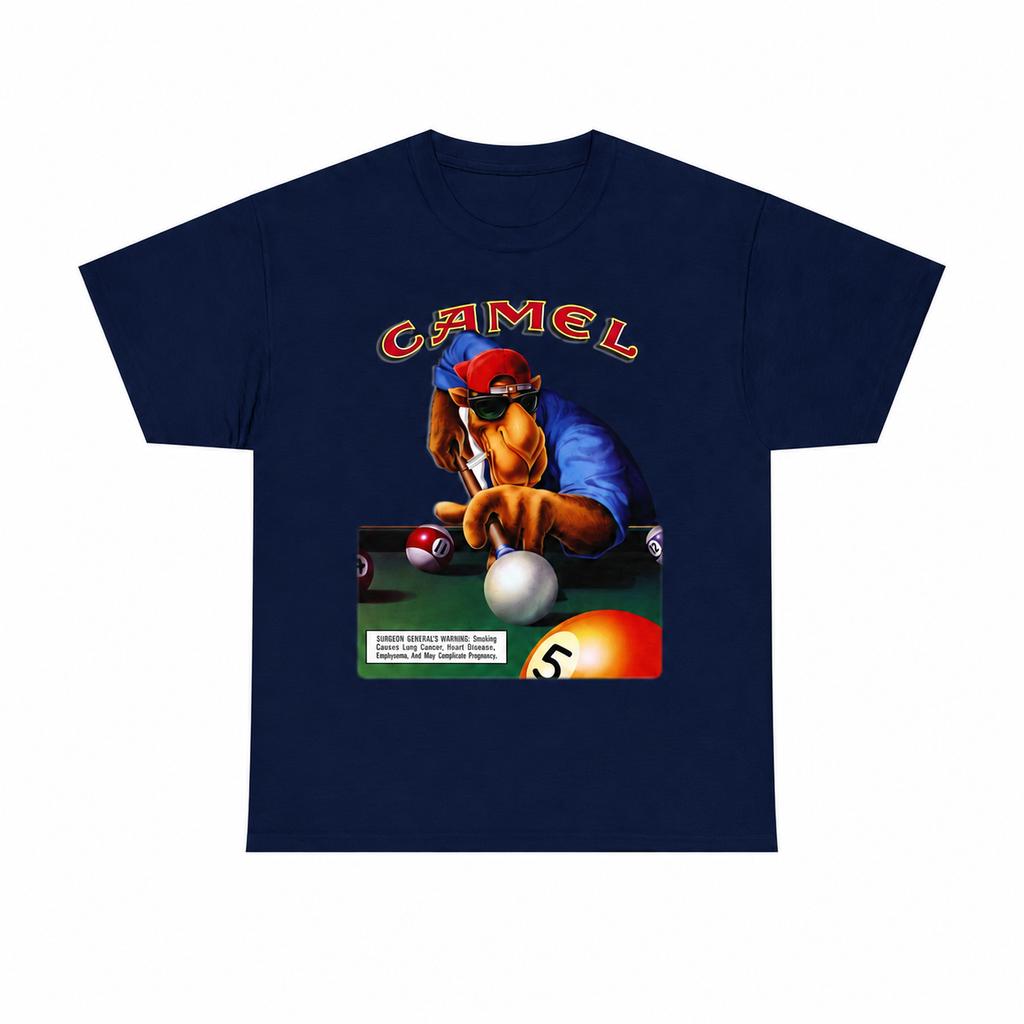 T-shirt in Cotone con Fantasia Joe Camel Sigarette Retro 1988 T-shirt Casual Estiva Moda Streetwear Classico Abbigliamento Unisex T-shirt