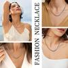 Vintage Metal Necklace for Women Hip Hop Gold&Silver Color OT Buckle Necklaces Female Clavicle Chain Trendy Jewelry