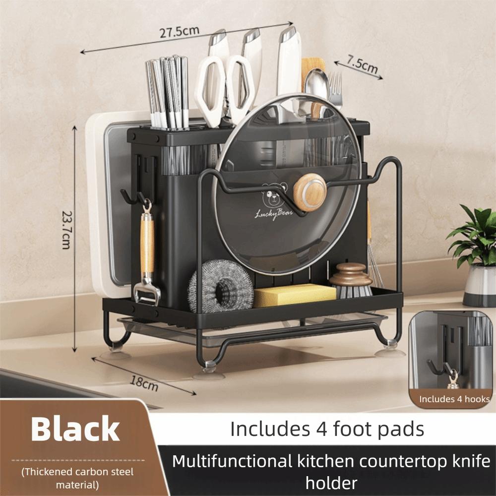 New Drainage Storage Storage Rack High-capacity Durable Integrated Storage Rack Space Saving Kitchen Tool Storage Kitchen Use