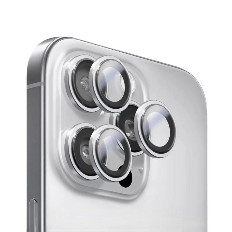 1-3Pcs Metal Camera Protector For 17 Pro Max 17 Air 14 15 16 Pro Max Plus Alloy Ring With Tempered Glass Back Lens Cover Cap 4