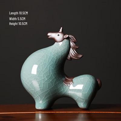 Keramická figurka koně Tang z pece Ge