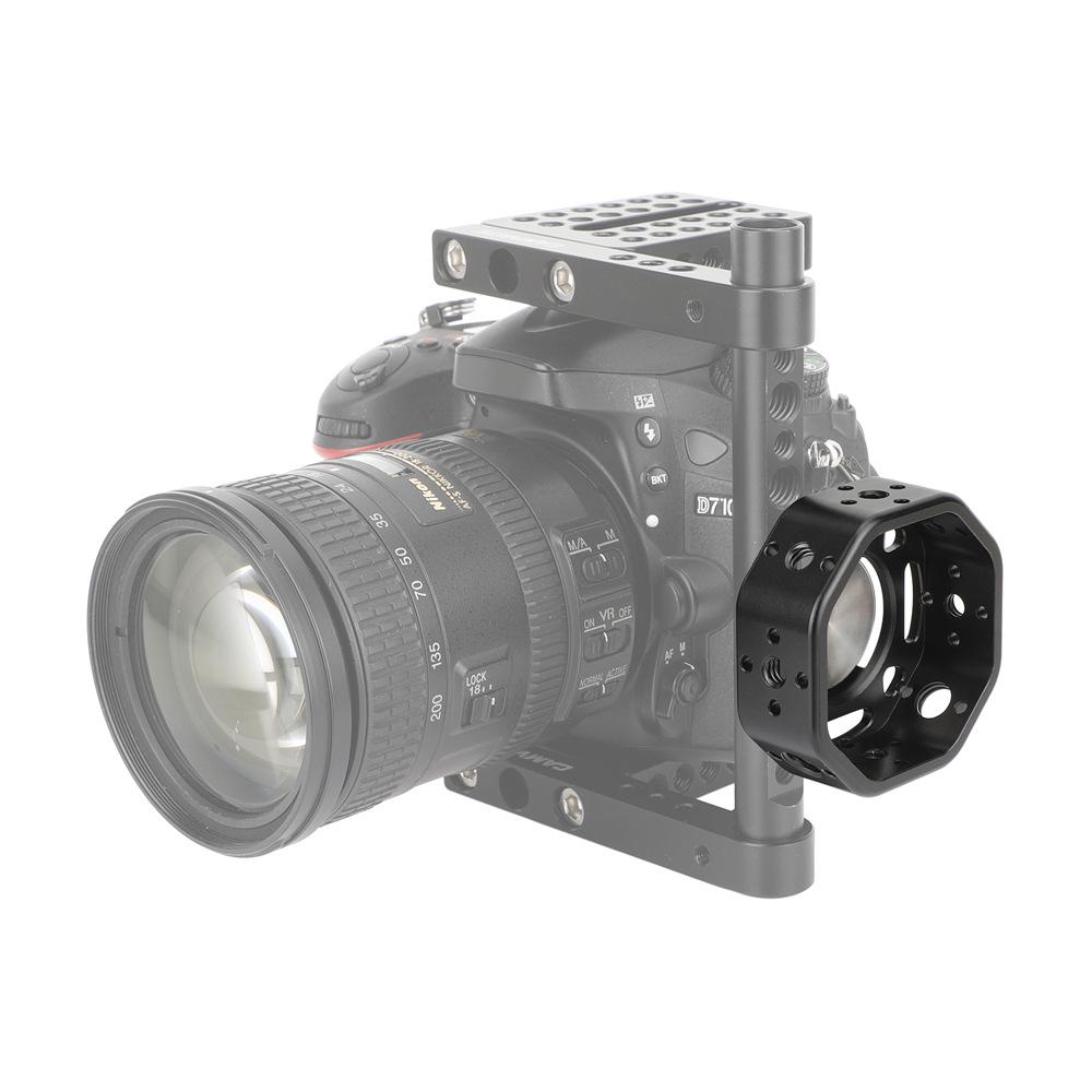 HDRIG Round Aluminum Camera Cage Side Handle with 1/4 Screws & 3/8 Positioning Hole
