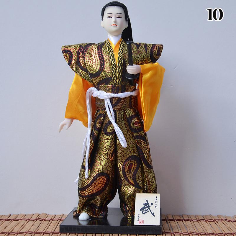 Japanese Samurai Ninja Figurines Dolls With Kimono Traditional Ninja Ornaments Home Decor Collection Arts Craft Gifts
