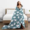 Perinsto Cute Sheep Throw Blanket Ultra Soft Warm All Season Cartoon Animals Decorative Fleece Blankets For Bed Chair Car Sofa C