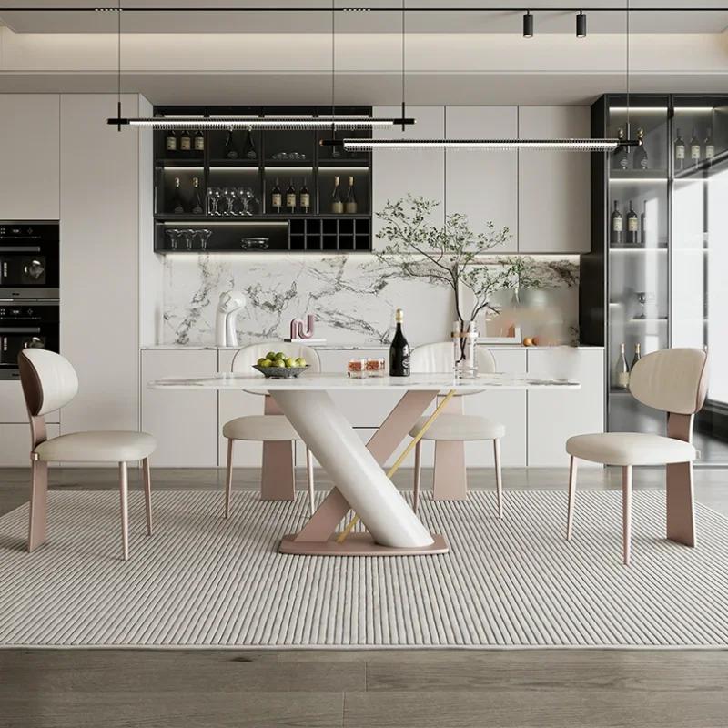 For Zeitgenössische schöne Esszimmerstühle, moderne, luxuriöse Lazy Kitchen Esszimmerstühle, weiße Cadeiras Jantar Küche