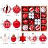 42Pieces Shatterproof Christmas Balls Ornament Bright Christmas Bauble Collections Sphere Pendant for Tree Decorating
