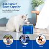 Fonte de água ultra silenciosa sem fio para gatos, sensor automático, bebedouro para cães e gatos, fonte de água circulante e dispensador de água com 4 filtros