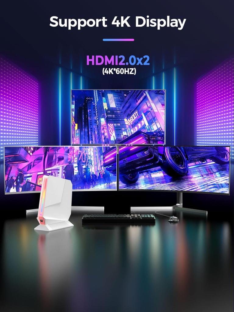 TOPGRO Mini Core 8GB 256GB PCIe Windows 11 WiFi 2x USB 4x USB 2x Compact PC PC, i7-8850H, DDR4, 3.0 SSD, Pro, 4K@60Hz, 5, 1.0Gbps LAN, 2.0, 3.0, HDMI,