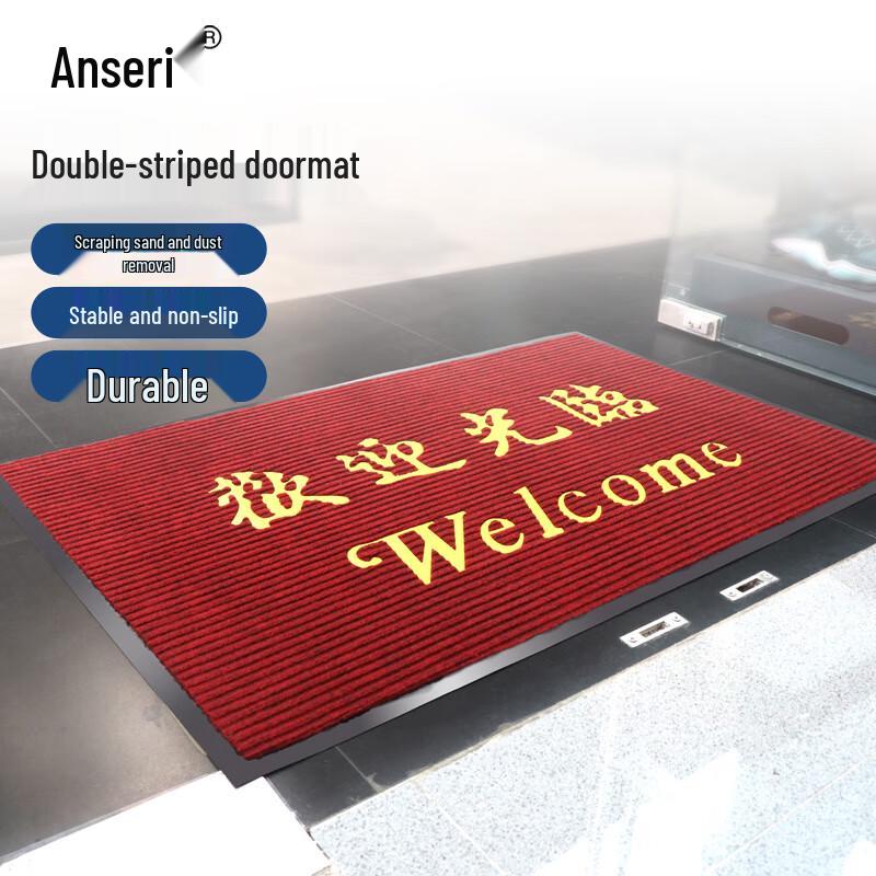 AnsellGuard Double Stripe Absorbent Welcome Doormat