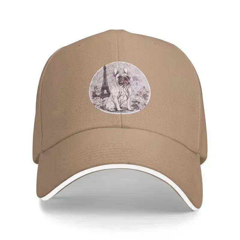 Custom Funny French Bulldog Lovers Baseball Cap Men Women Adjustable Dad Hat Streetwear
