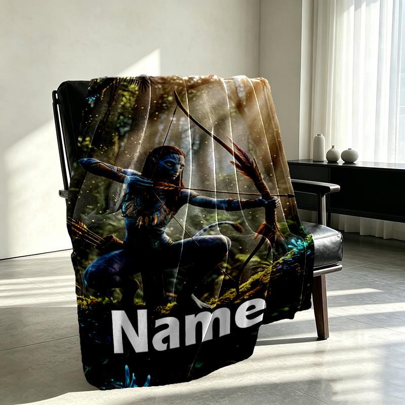 Individuelle personalisierte Decke mit Avatar-Druck, Heimdekoration, Schlafzimmer, Sofa, Camping, Couch, Geschenke für Geburtstag Weihnachten