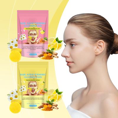 Brightening Cleansing Pads, Kojic Cleansing Pads Helps Balance Skin Oil And Water Hydrating Remove Excess Keratin From The Body'S Skin(60PC)1ml