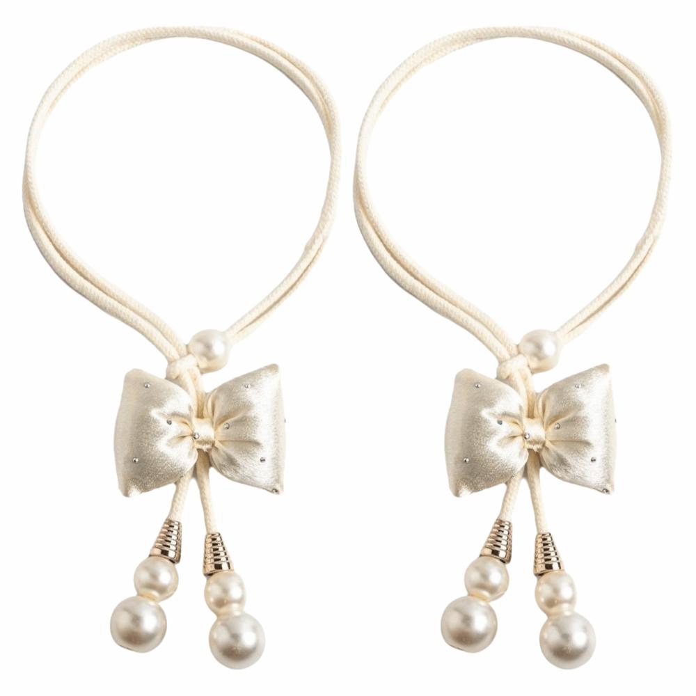 2pcs Adjustable Bows Curtain Tiebacks Modern Curtain Holdbacks Elegant Curtain Ties  Home Decor
