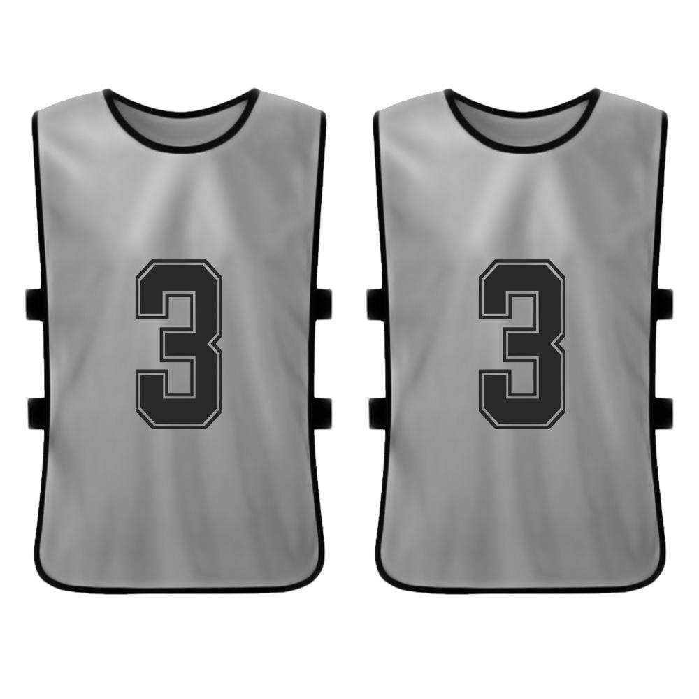 6PCS Kid"s Football Pinnies Quick Drying Soccer Jerseys Youth Sports Scrimmage Basketball Team