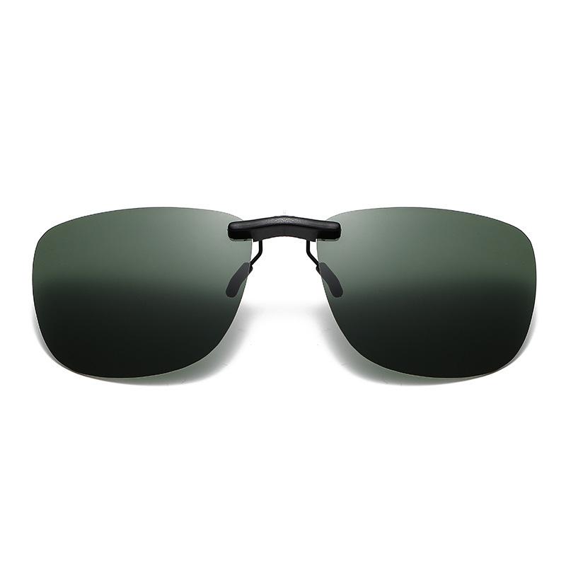 Photochromic Clip-Ons, Polarized UV400 TR90 Oval Frame, Lightweight Magnetic Sunglasses for Driving & Fishing