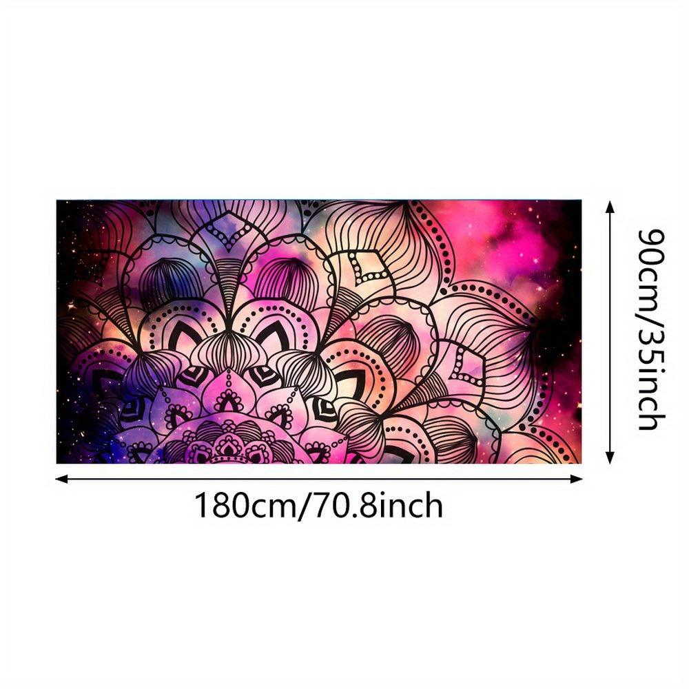 Women's Quick-Dry Absorbent Swim Towel, Rectangular Colorful Floral Beach & Pool Bath Towel