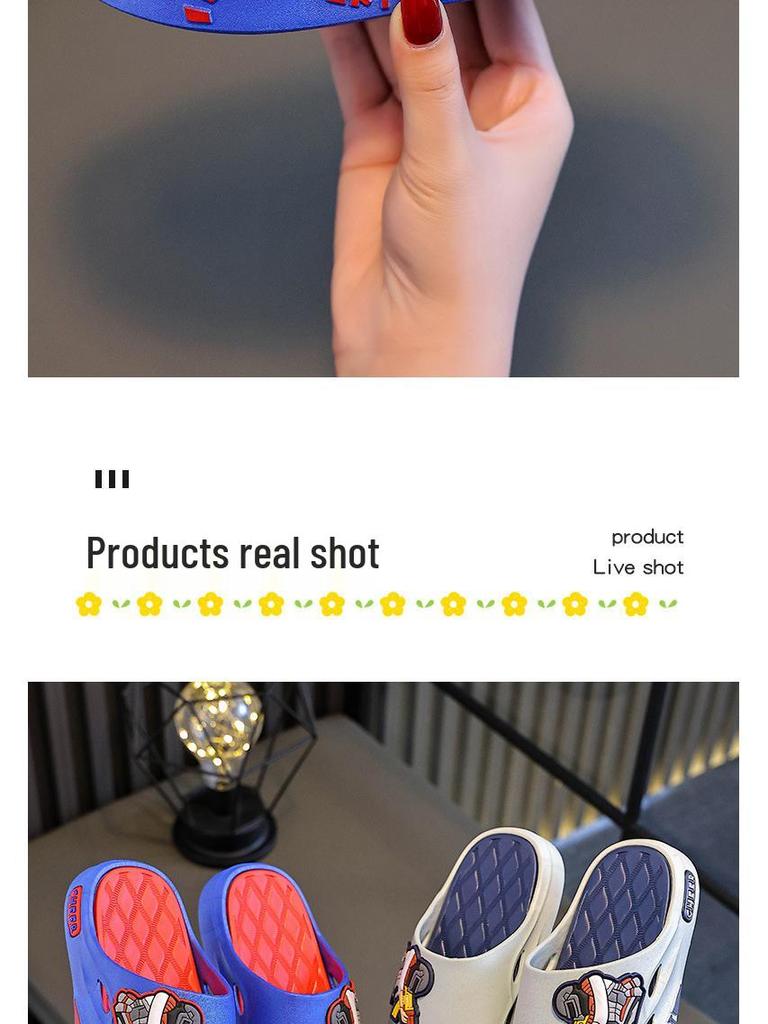 2025 Neue rutschfeste Sommer-Hausschuhe/Sandalen für Jungen (Innen/Außen): Trendig, Cool, Langlebig für den Gebrauch im Kinderzimmer und Badezimmer